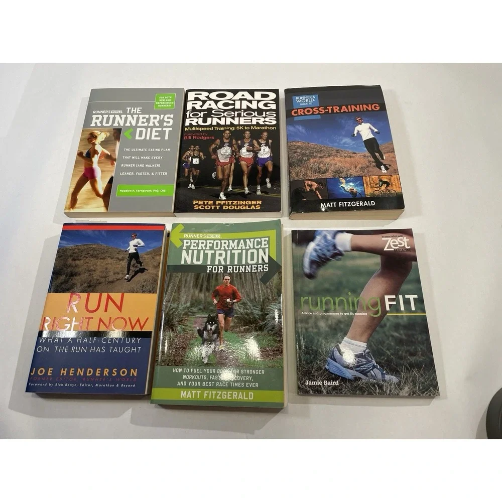 Lot of 6 Running Books- See Photos For Titles